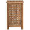 Laundry Basket Natural 35 x 25 x 60 cm Solid Teak Wood