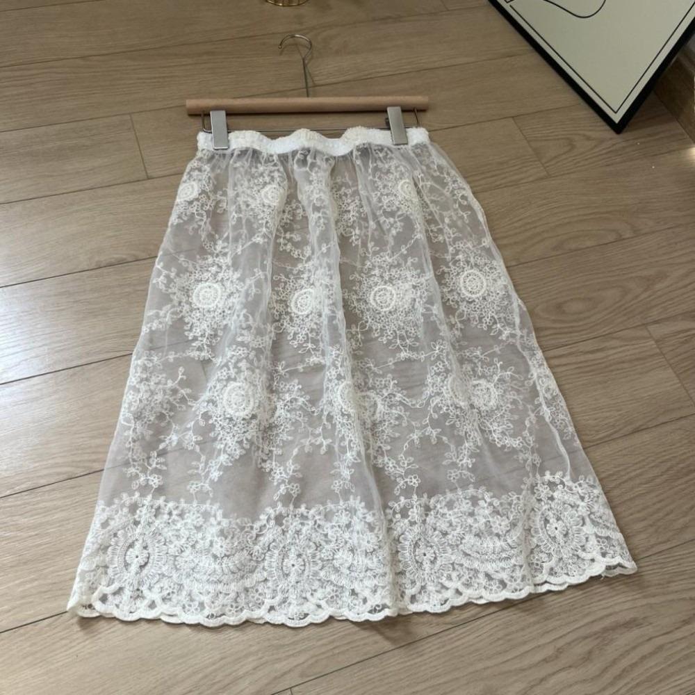 High Waist Safety Skirt Petticoat Long Mesh Underskirt Slips Dress  Decoration
