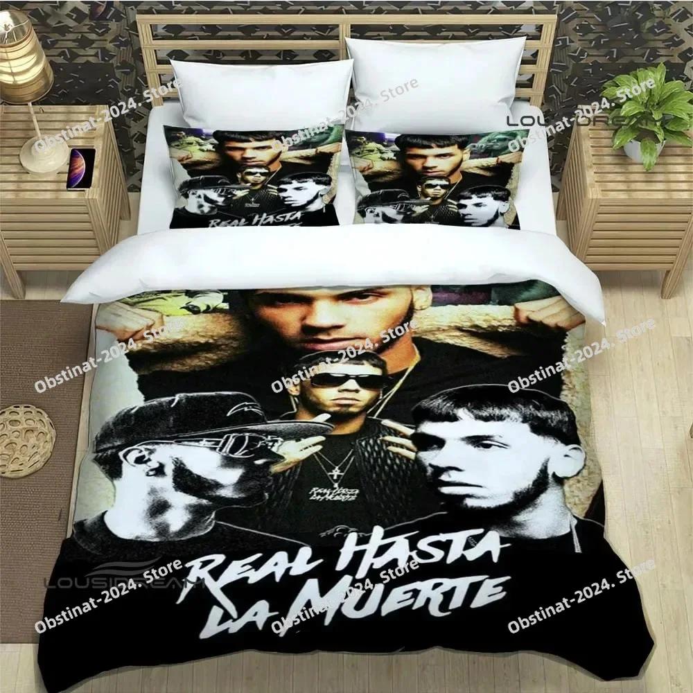 Rapper Anuel AA Bedding Set Printed Bed Set With Pillowcase Bed Duvet Cover Soft Single Double Queen Super King Size luxury gift