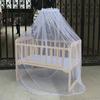 Universal Jacquard Baby Crib Mosquito Net with Floor-Open Door, Palace Style Stand