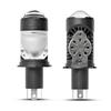 H4 Bi LED Projector Headlight Bulbs Mini Lens Canbus Turbo Cooling 120W Plug and Play for SUV Truck Headlight Replace
