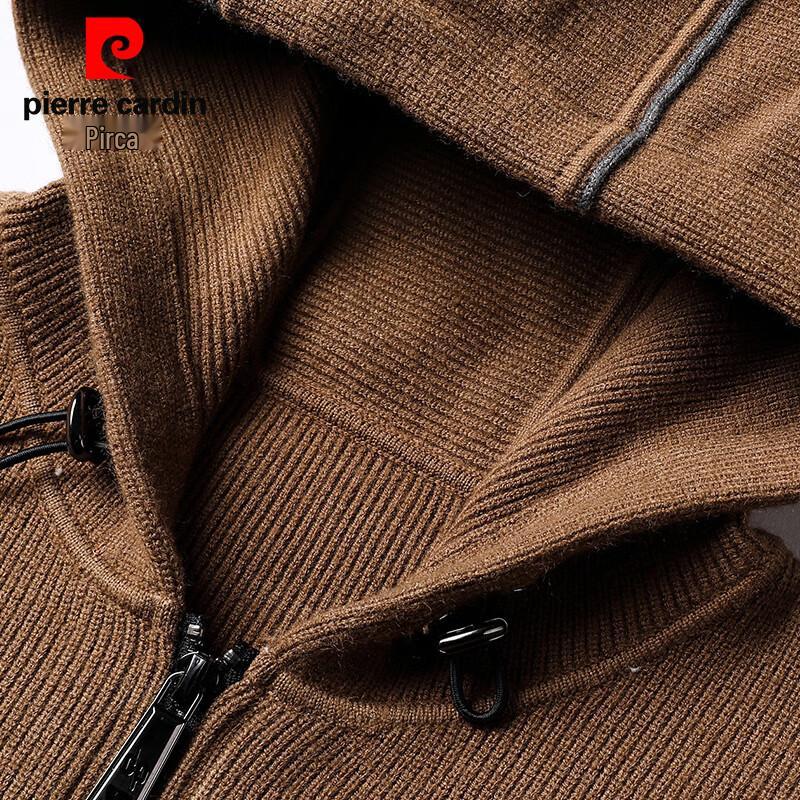 Pierre Cardin Men's Hooded Knit Cardigan