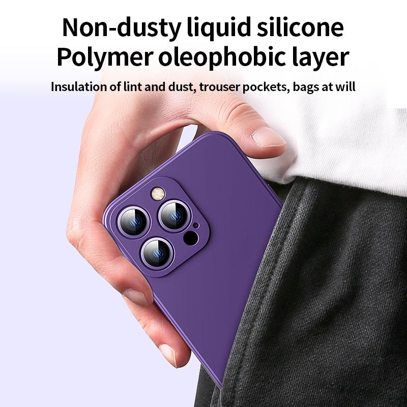 Nové čtvercové tekuté silikonové pouzdro na telefon pro iPhone 11 12 13 14 Pro Max Mini X Xs Max Xr Plná ochrana Nárazuvzdorný obal na telefon