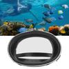 Taucherbrille Freitauchbrille HD Gehärtetes Glas PVC Ovale Form Antibeschlag Einzellinse Scuba-Brille für Fischer Schwarz