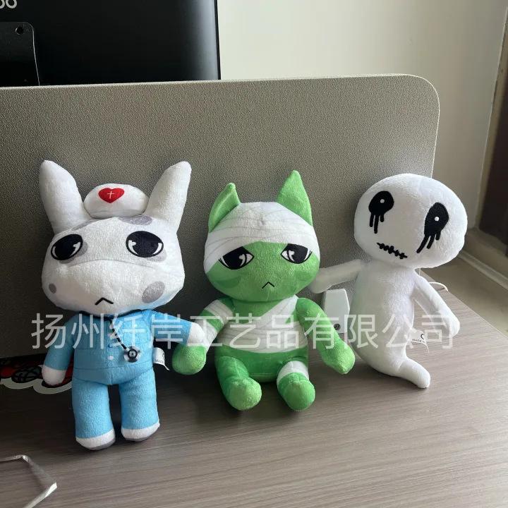 Ospedale degli Animali Terrificante Serie Gatto Cane Peluche Giocattolo Animale Riempito Regalo Creativo Morbido Carino 20cm