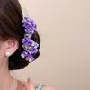 Sweet Pastel Floral Hair Clips Artificial Flower Bouquet U Pins Delicate Hair Accessories For Wedding Party Daily Hair Styling