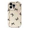 Black Bowknot Heart Phone Case For iPhone 17 Air 16 15 14 13 12 11 Pro Max Plus Mini SE2020 2022 Shockproof Silicone Back Cover