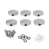 6Pcs Guitar Tuning Peg Tuners, Machine Head Replacement Buttons Knob Metal Carved Big  , with Screws and Spacers, for Guitar Parts Replacement