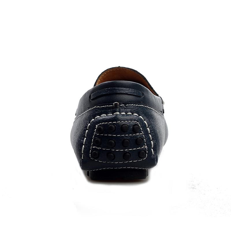 Men Shoes Loafers Men Fashion Leather Boat Shoes Fashion Comfortable Moccasins Shoes British Style Walking Shoes Leisure Walk