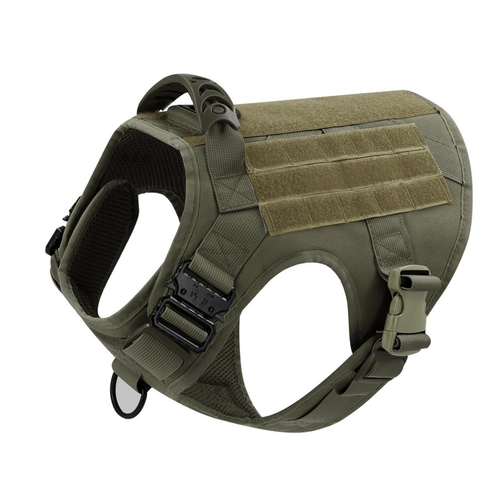 

Military Large Dogs Harness Leash Molle Pouches Pet Golden Retriever Training Vest Tactical Harnesses For Dog Accessories S