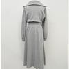 Dress Sweet Gray Elastic High Waist Long Sleeves Sweatshirt