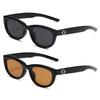 2PCS Korean Retro Ulzzang Style Oval Sunglasses for Women Vintage Shades for Women