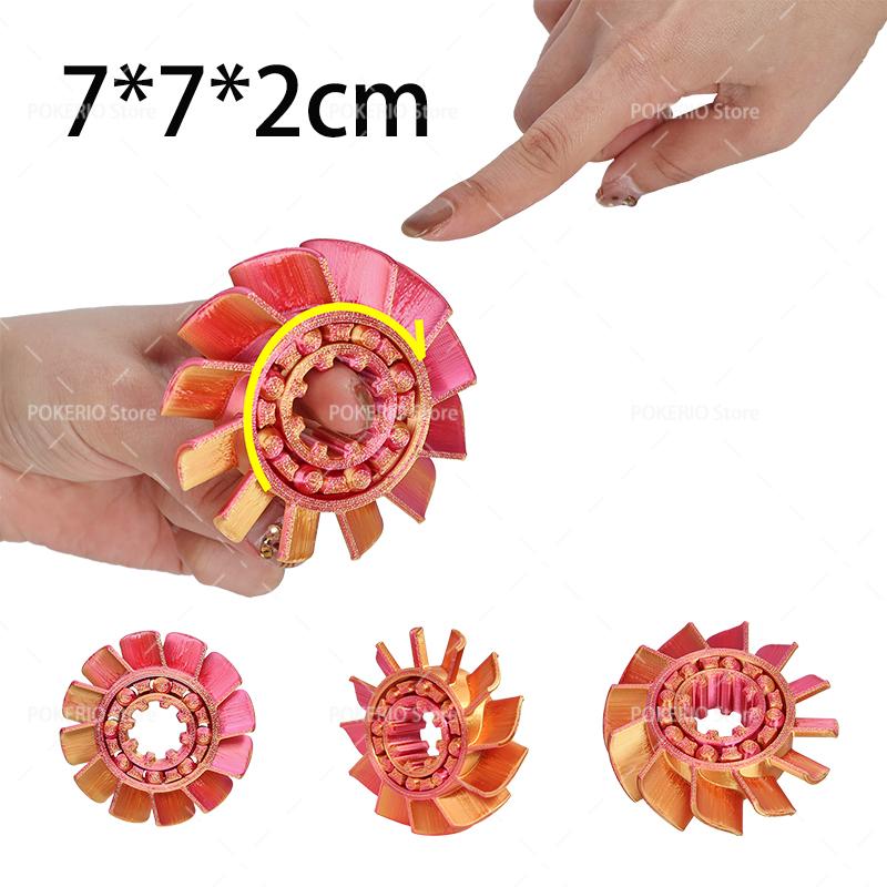 Hot 3D Fidget Spinner Rotating Ball Toy Creative Fingertip Gyroscope Gravity Rotation Anxiety Relief Novelty Decompression Toy