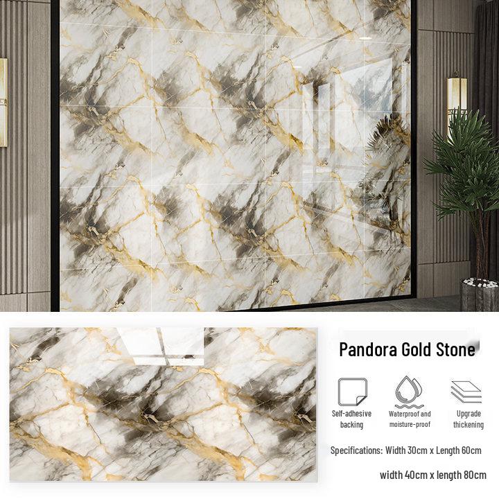 Imitation Marble Waterproof Self-Adhesive Wall Sticker for Kitchen and Bathroom Renovation