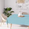 Square Stain-resistant Tablecloth 180x180 Cm ALIX Glacier Blue, by Soleil D'ocre