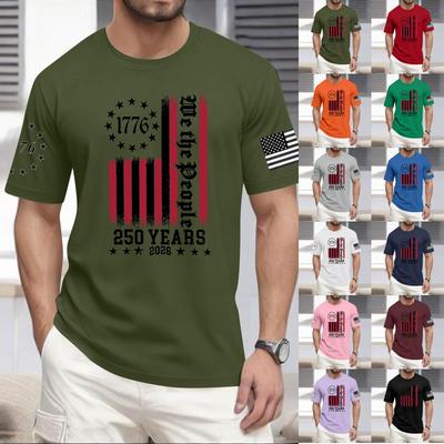 Men's Casual Round Neck Lightweight Short-Sleeve Top