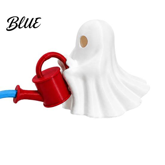 Creative Garden Decorations Cute Ghost Watering Plant Decor, 3D Printed Water Can Figurine, Funny Decorative for Plants Pot Ornament, Spooky Halloween