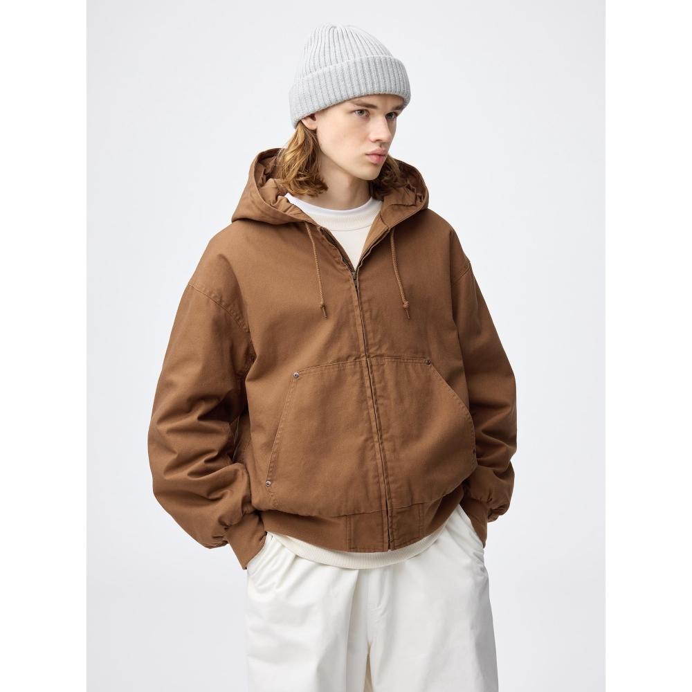 

Пуховик-парка на молнии Gu By Uniqlo 34 BROWN/3XL