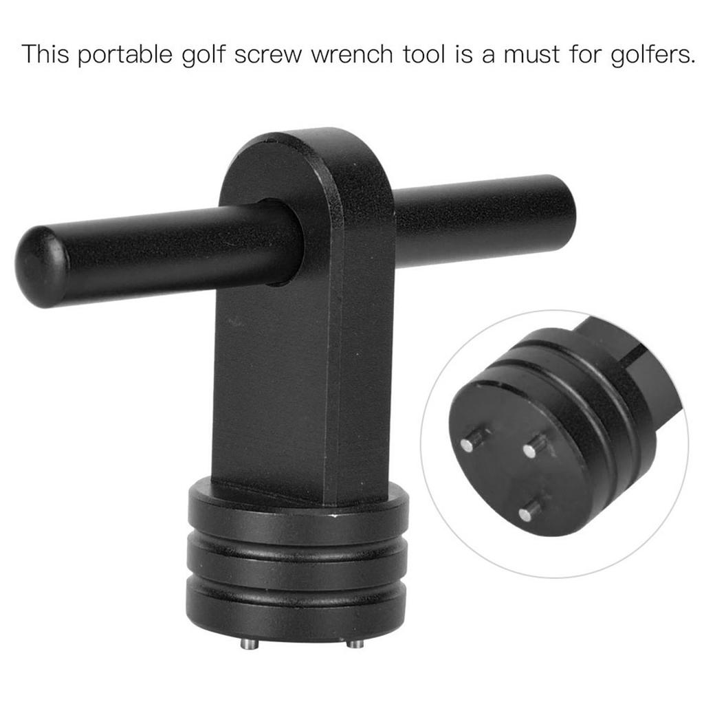 Aluminiumlegierung Golf Putter Gewicht Schraubenschlüssel Schrauben Schraubenschlüssel Werkzeug für Golfschläger Übungszubehör Schwarz
