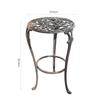Cast Iron Plant Stand Ornate with Scrollwork Vintage for Gardeners