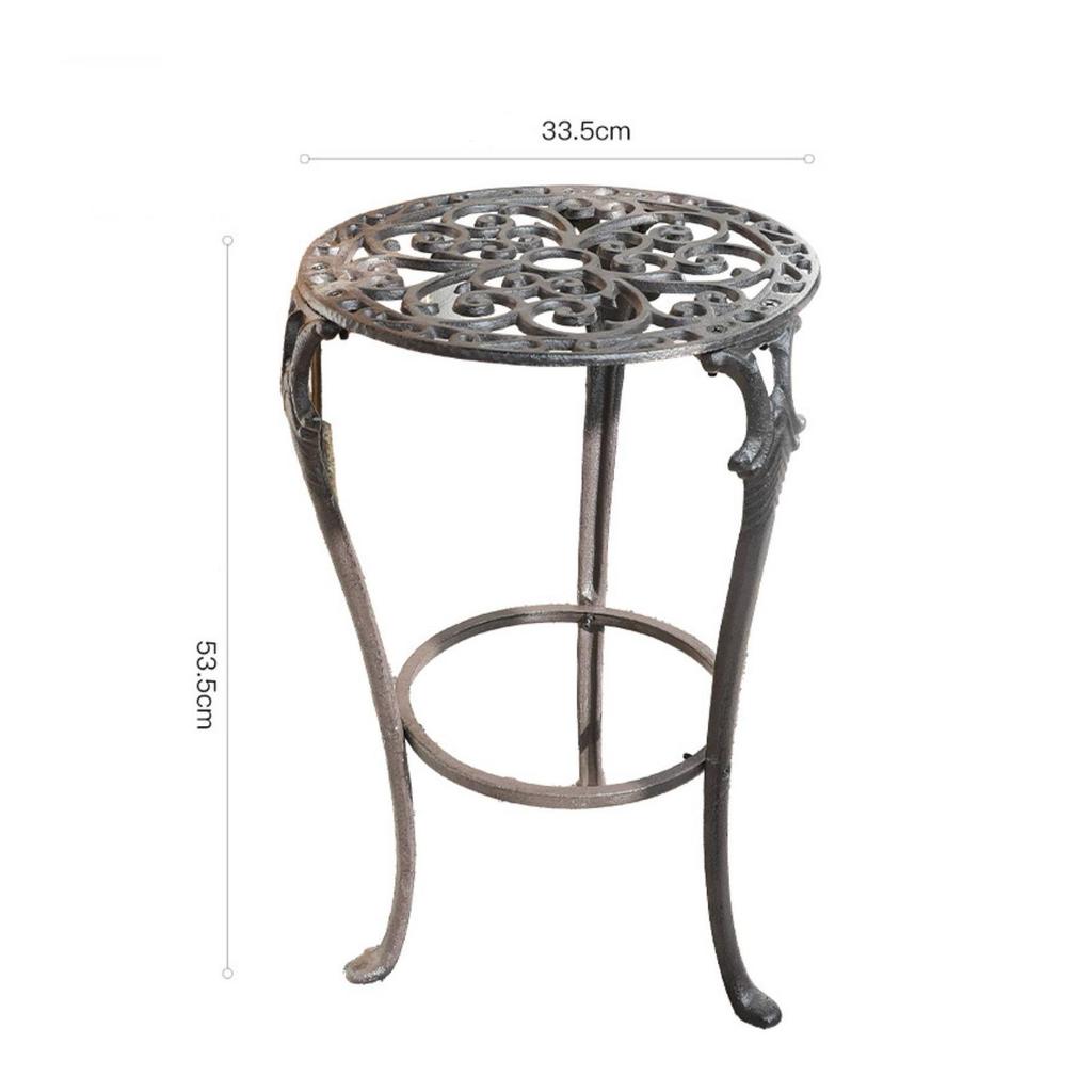 Cast Iron Plant Stand Ornate with Scrollwork Vintage for Gardeners