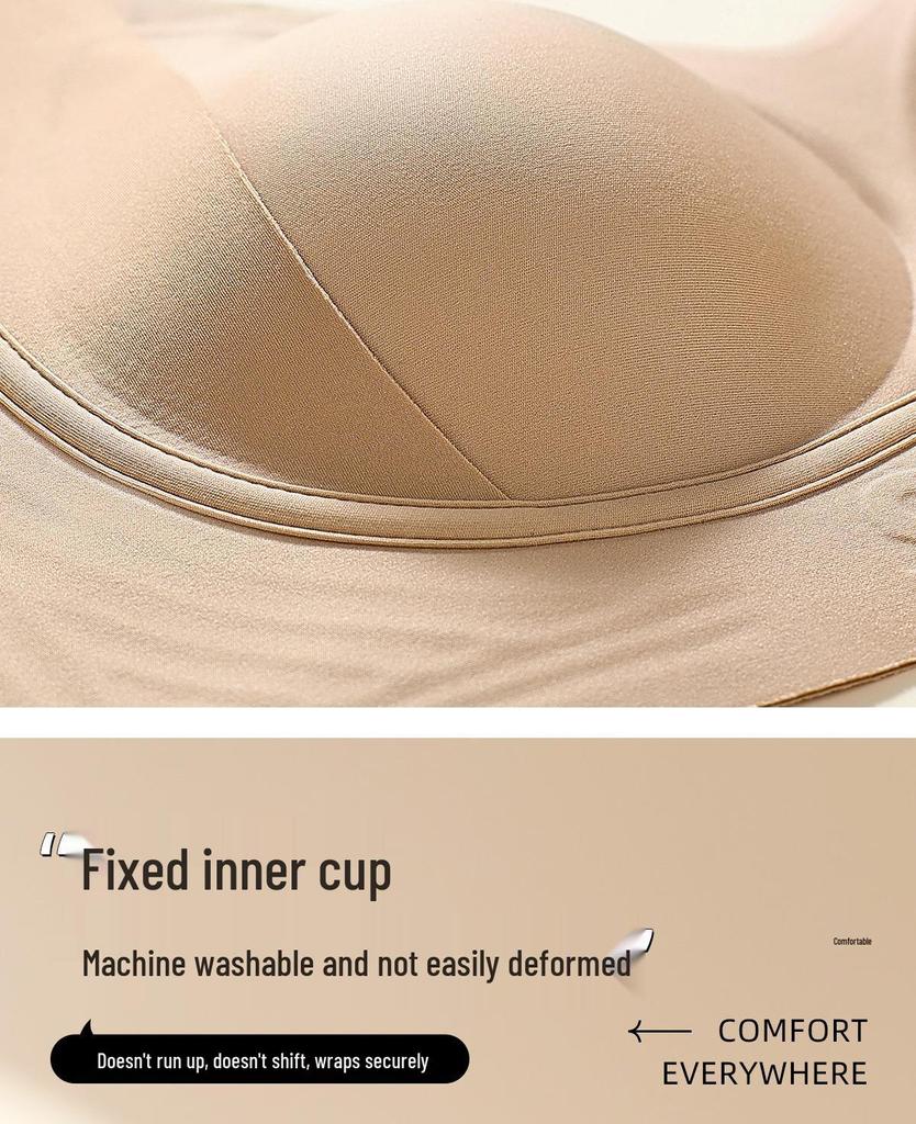 Plus Size Seamless Soft Support Minimizer Bra for Large Busts (Underwire-Free)