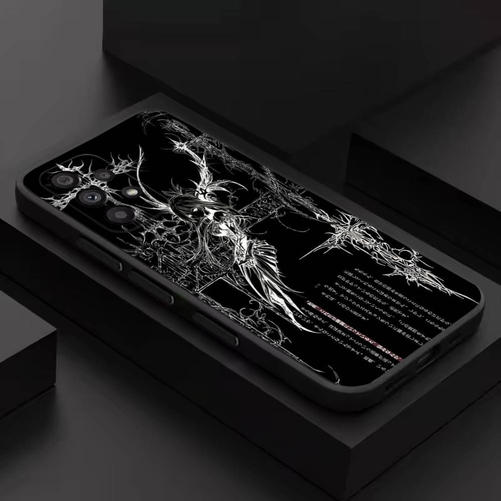 Dark Gothic Cybersigilism For Samsung S 26,25,24,23,22,30,21,10,9,Ultra,Plus,Lite,FE,4,5G Phone Case Black Soft Case