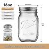 Retro Mason Glass Storage Jar with Lid - Food Grade Transparent Kitchen Container