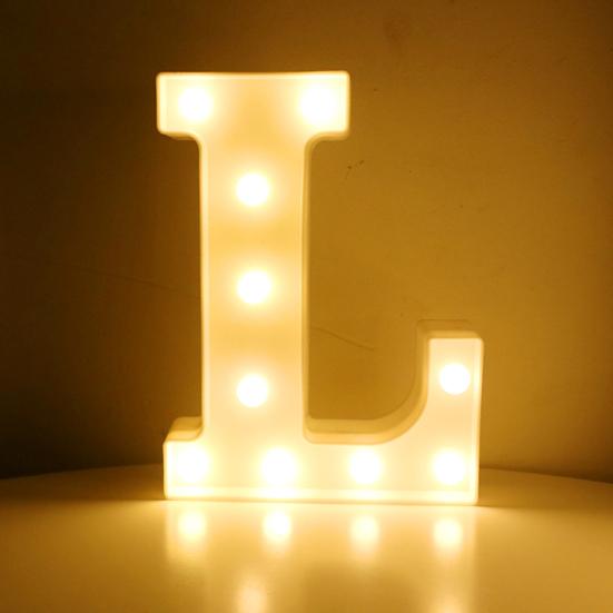 LED Letter Light Switch Design Waterproof Plastic Alphabet Letter Night Light Lamp for Party Club Bar