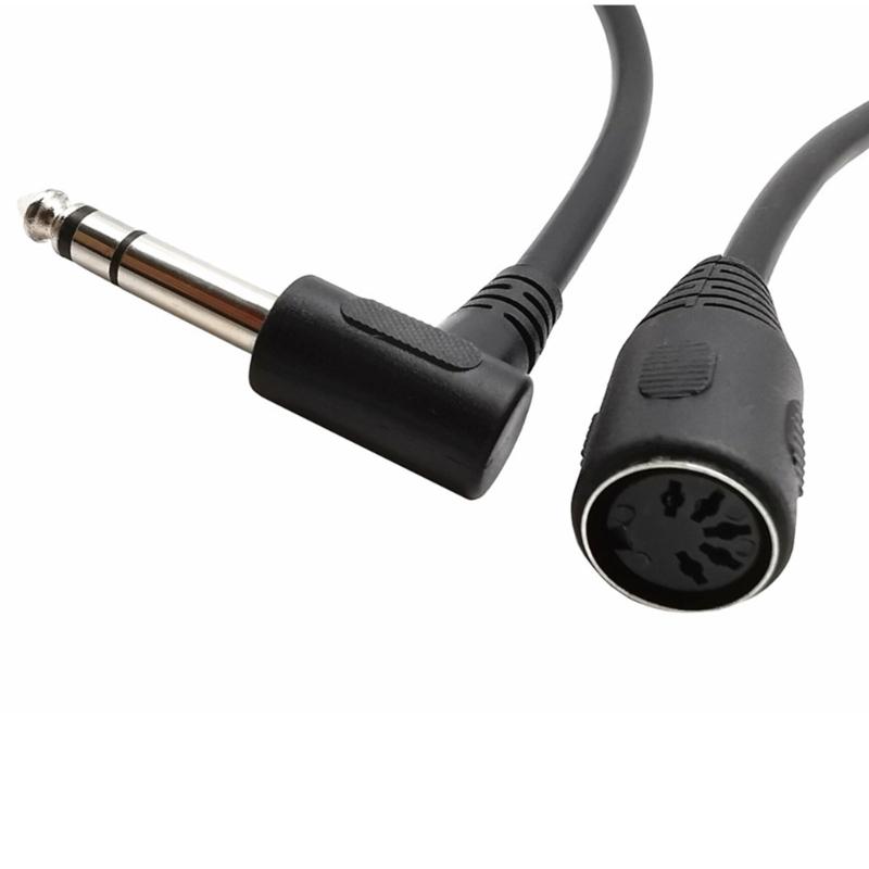 Quality Sound Transfer 6.35mm To MIDI Din 5Pin Cable 6.35mm To MIDI 5Pin DIN Cable For Amplifiers And Mixer