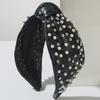 European & American Fashion Leather Headband: Women's Stylish Accessory with Unique Rivet Design for a Luxurious, Sweet, and Cool Look.