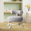 Adjustable Back Support Rolling Stool for Home And Office Use