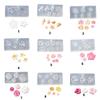 Flower Nail Art Silicone Molds Flower Molds Plumeria Flower Nail Art Decorations Manicure Template Moulds for Woman