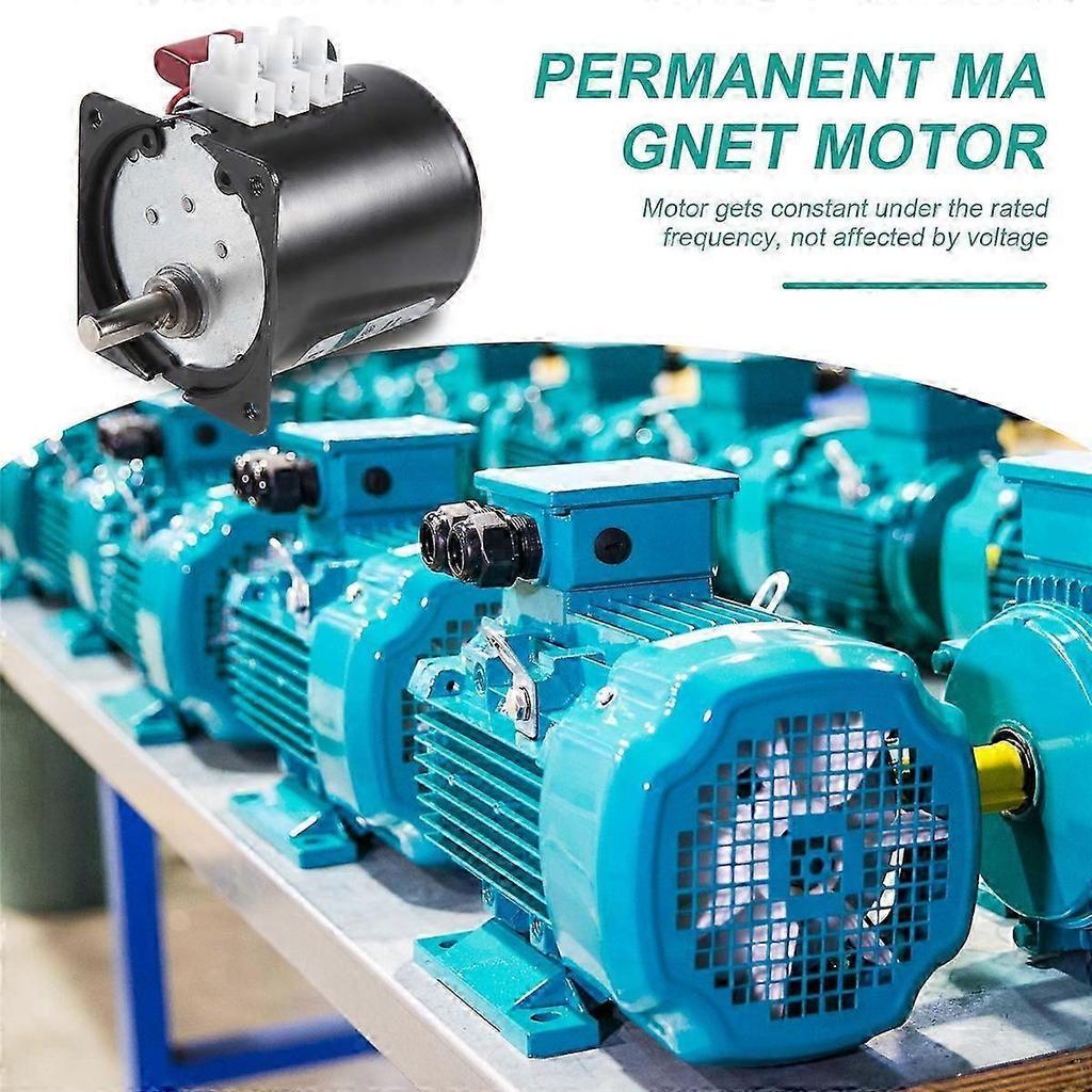 1 buc Motor cu angrenaj cu magnet permanent AC 220V 28W 2.5R/Min Cuplu Mare