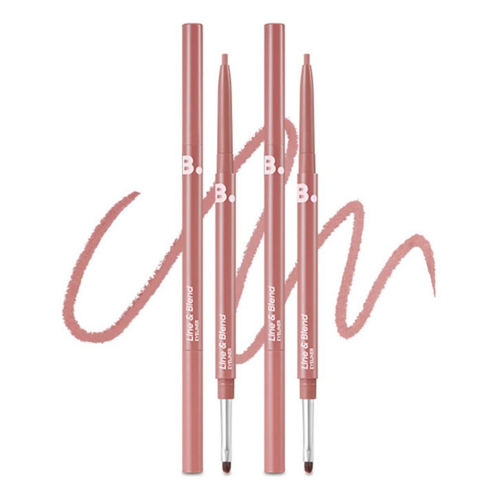 B by Vanilla Mood On Line & Blend Eyeliner 0.12g, PK01 Muir Mauve, 2 Pcs