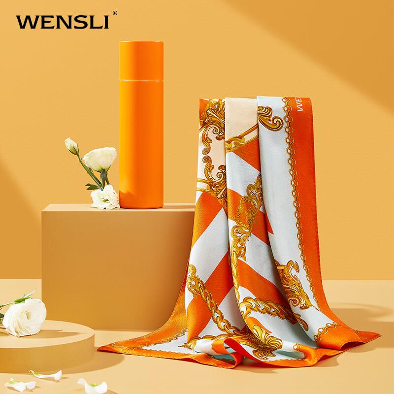 Wanshili Silk Scarf and Silk Cup Set