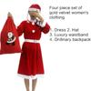 Santa Suit Christmas Santa Clauses Costume for Men Women Adults 3/4/5/6/7 Santa Costume Outfits Funny Santa Bear Hat