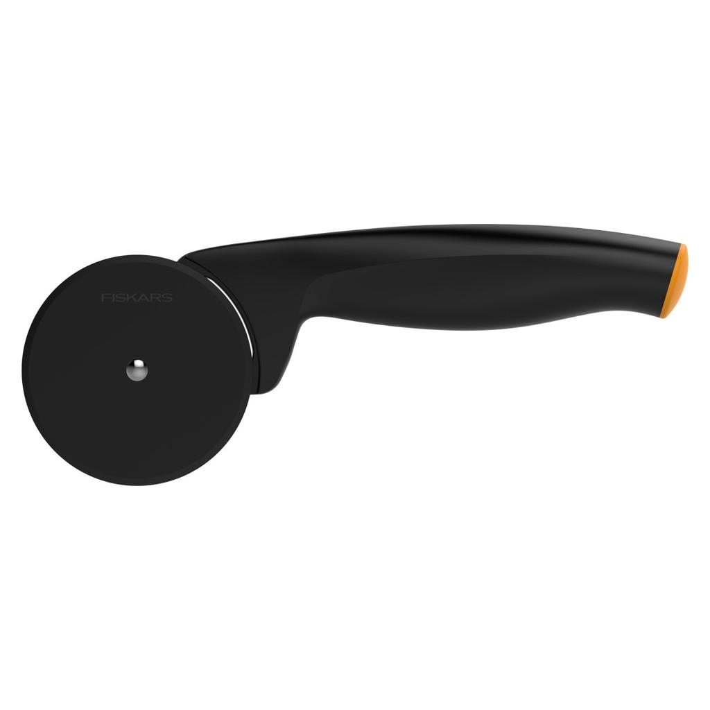 Fiskars Rotary Pizza Cutter Stainless Steel Blade Kitchen Slicer Disc Cutter Easy Grip Handle Efficient Cutting for Home Use