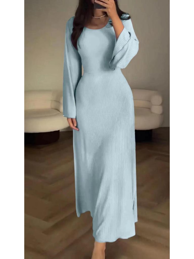 Women's 2024 Spring/Autumn Long-Sleeve Loose Casual Professional Dress