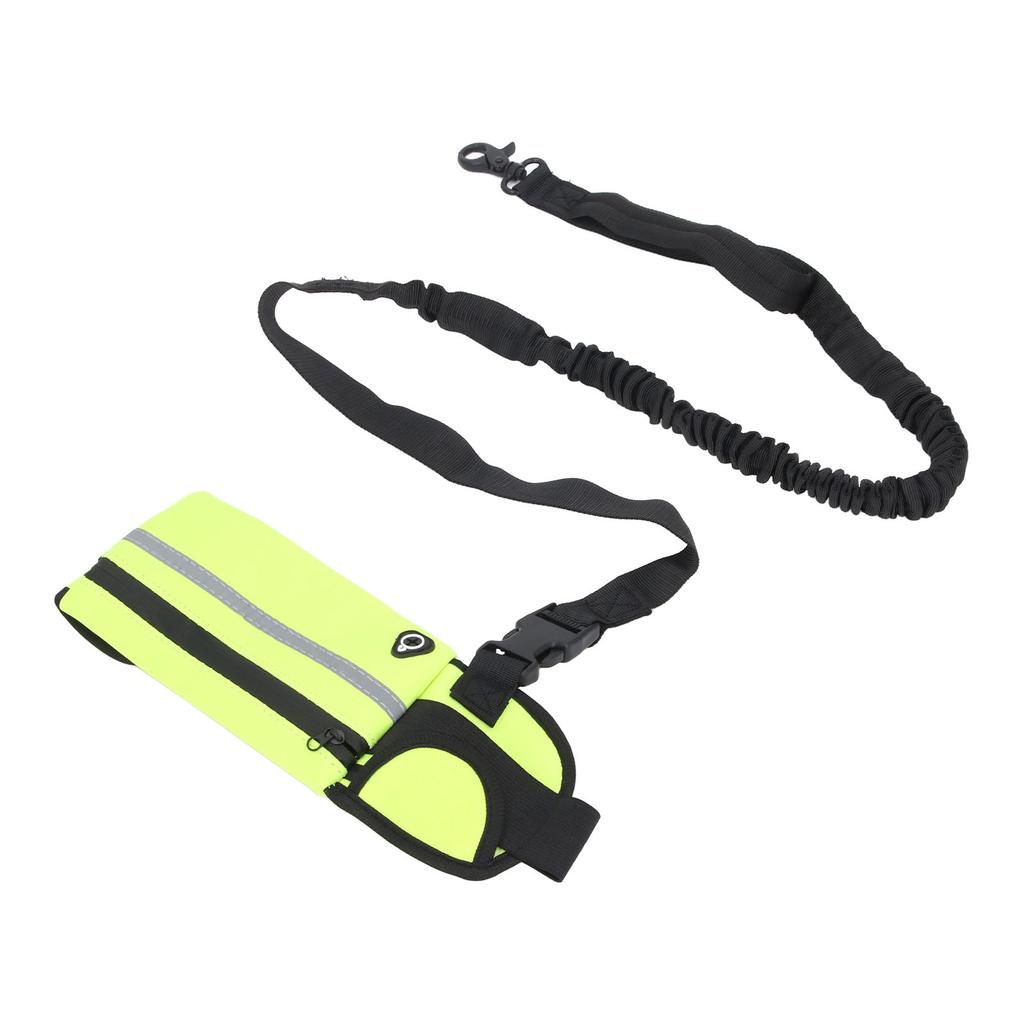 Dog Leash with   Pouch Waist Leash for Dog Walking Training Running Elastic Rope Waist Bag Reflective