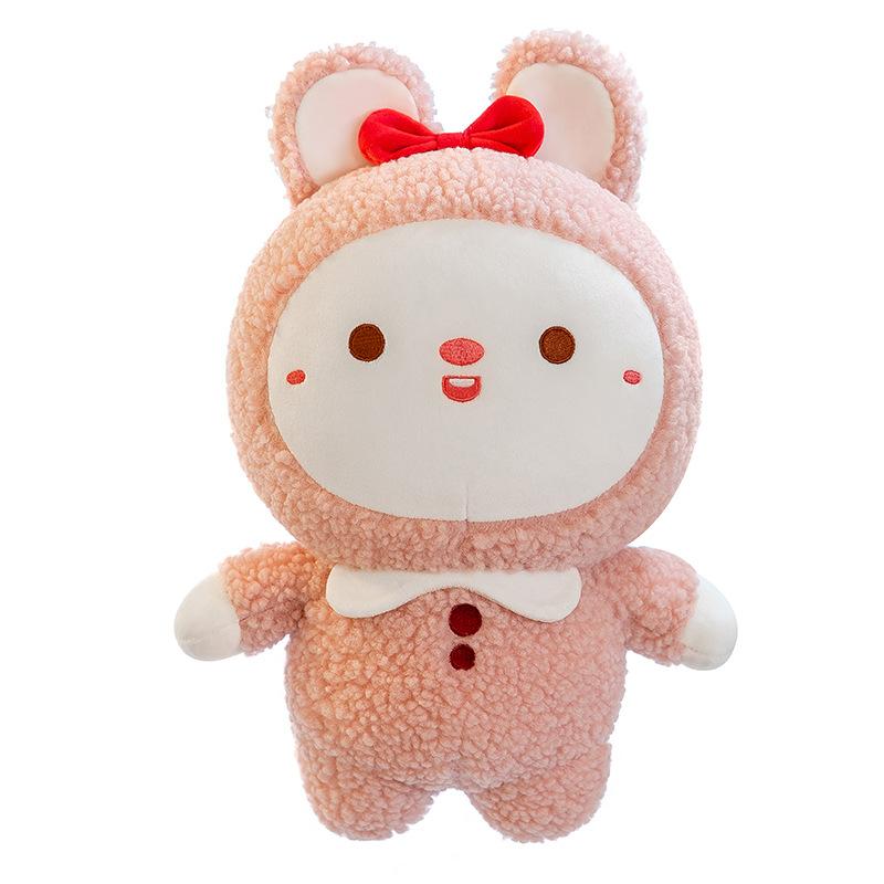 Cute Healing Rabbit Doll Expression Little Rabbit Plush Toy Sleeping Doll Children's Pillow Gift Girl