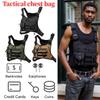 Borsa pettorale da ciclismo da esterno, grande capacità, gilet multifunzione, borsa pettorale, tracolla regolabile, zaino da lavoro in nylon tipo gilet da caccia
