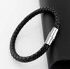 Men's Woven Bracelets: Magnetic Buckle PU Hand Ropes, Personalized High-End Accessories for Daily Wear