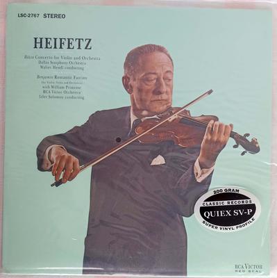 LP Deska JASCHA HEIFETZ - MIKLÓS RÓZSA / ART - Koncert pro housle a orchestr / LSC2767 Classic Records 2000 USA Klasická Použitá