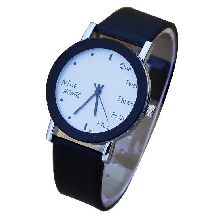 School Gifts, Simple Trend Fashion Boys And Girls English Moment With Characters, Middle School Students English Watch 798