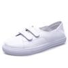 Genuine Leather Velcro Summer Breathable Cowhide Shallow Toe Flat Board Shoes Single Shoes