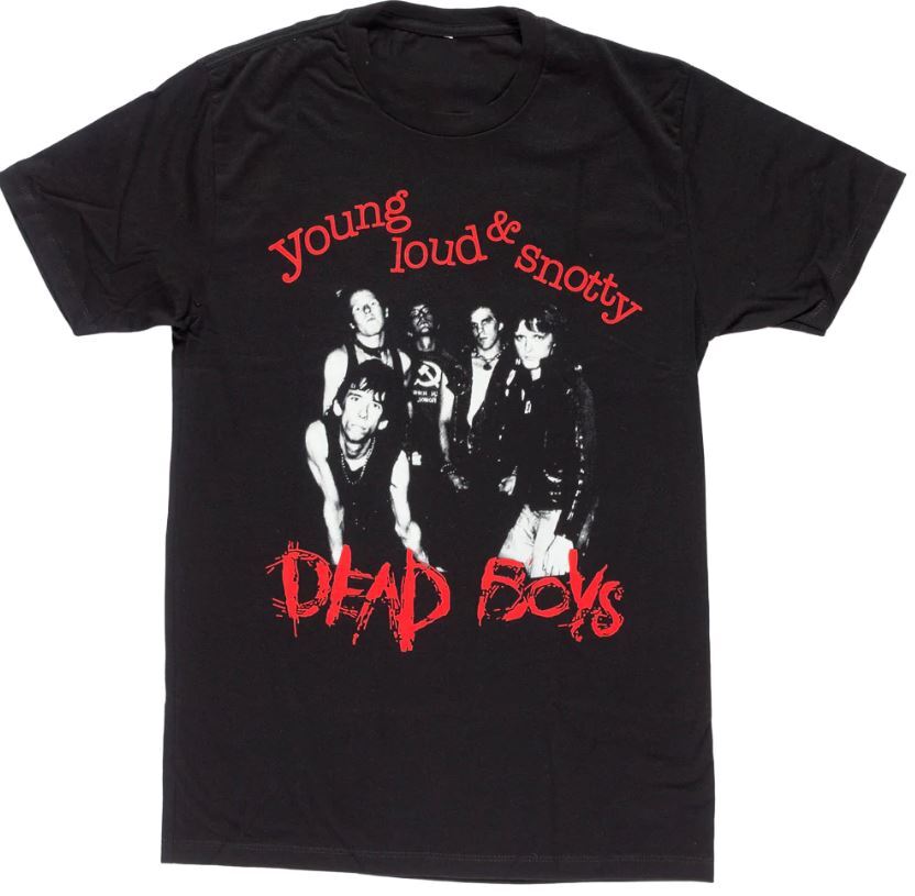 

26 Vintage Dead Boys Concert Tour Men T-shirt Black Cotton Unisex All Sizes Unisex T-Shirt M