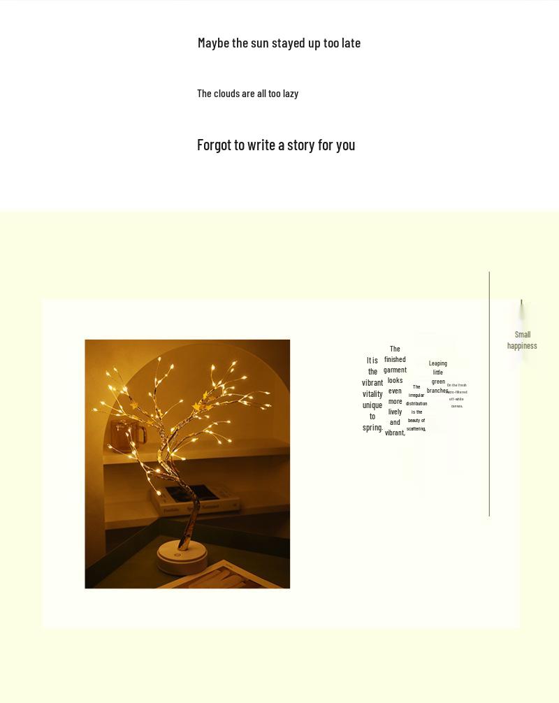 USB LED Romantic Tree Lights for Christmas & Valentine's Day - Perfect for Bedroom Atmosphere