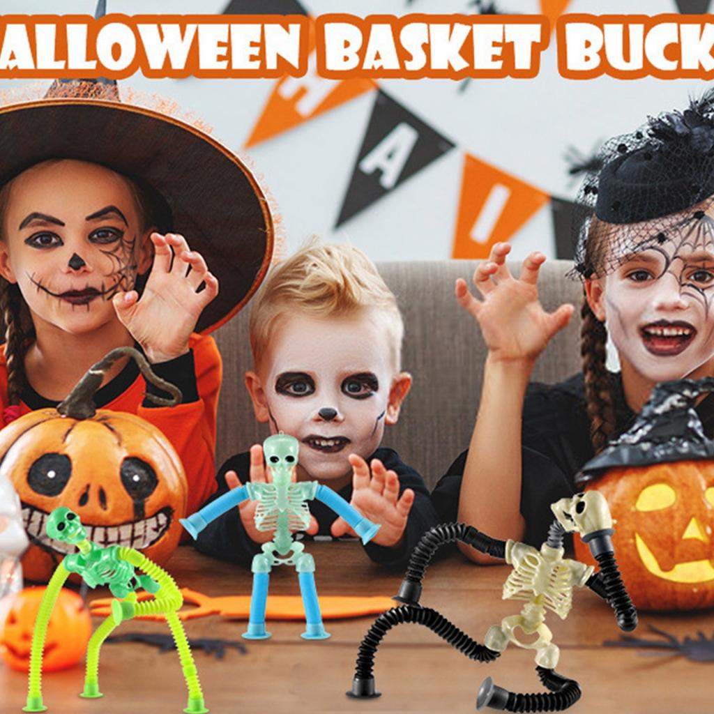 Saugnapf-Dekoration, Festival-Horror-Dekoration, Saugnapf-Spielzeug, LED Teleskop-Saugnapf-Spielzeug, Sensorisches Spielzeug, Stressabbauendes Spielzeug