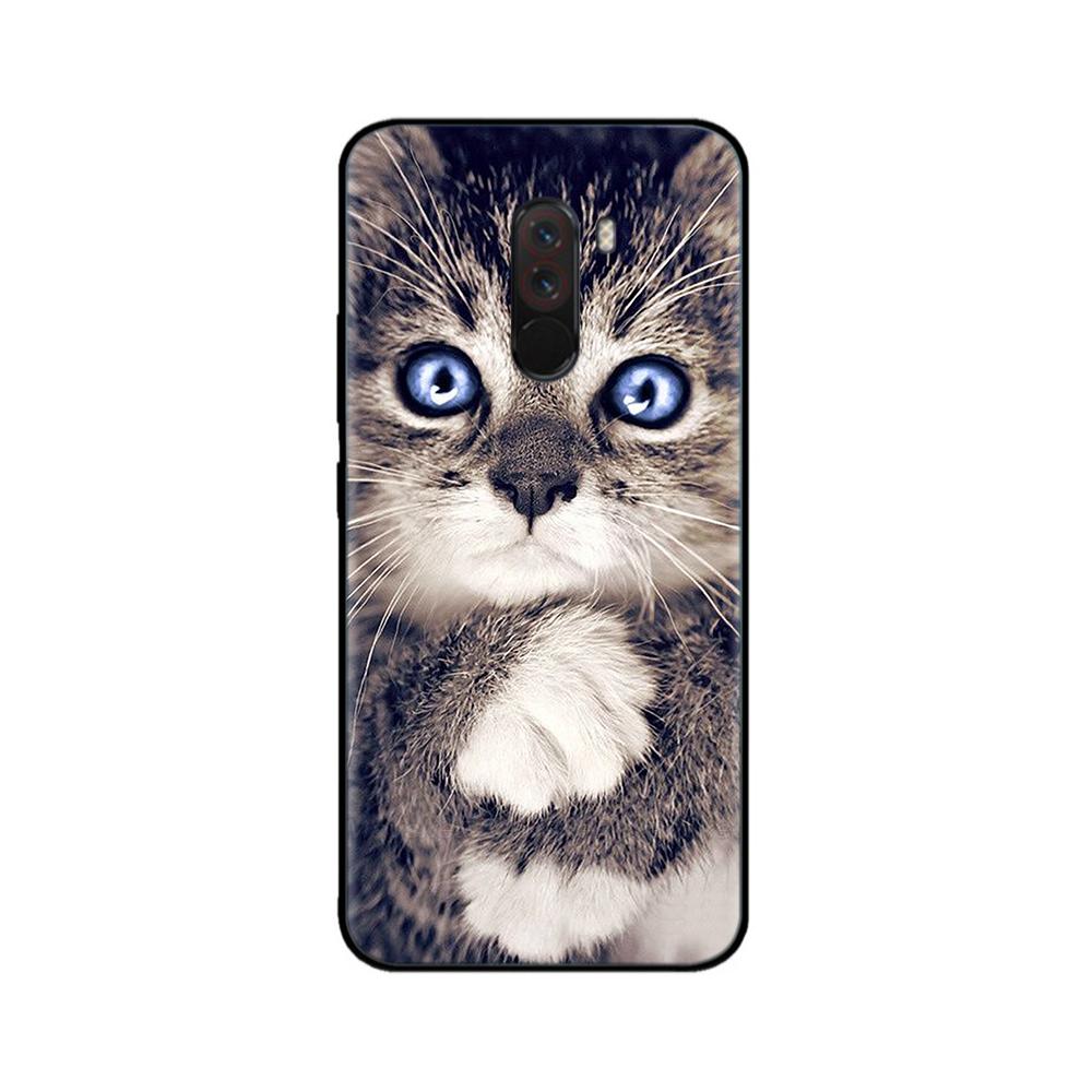 Phone Case For Xiaomi Pocophone F1 Global Case Pocofone F1 Silicone Soft TPU Back Cover For Xiomi Poco F1 Case Black Bumper